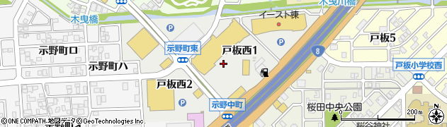 イオンタウン金沢示野周辺の地図
