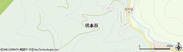 富山県砺波市伏木谷周辺の地図