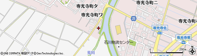石川県金沢市専光寺町ワ42周辺の地図