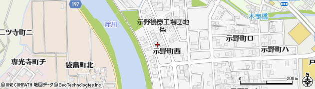 石川県金沢市示野町西64周辺の地図