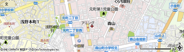 石川県金沢市元町周辺の地図