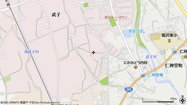 〒322-0007 栃木県鹿沼市武子の地図