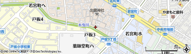 石川県金沢市北町丁62周辺の地図