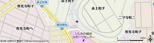 石川県金沢市二ツ寺町ハ周辺の地図