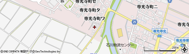 石川県金沢市専光寺町ワ77周辺の地図