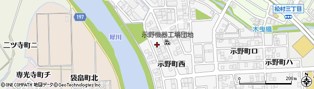 石川県金沢市示野町西67周辺の地図