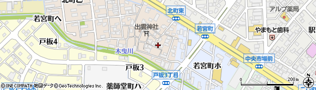 石川県金沢市北町丁78周辺の地図