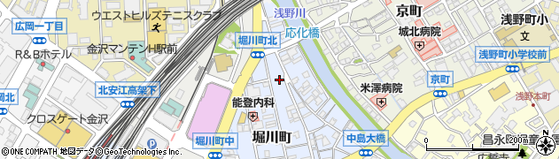 石川県金沢市堀川町21周辺の地図