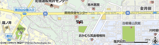 長野県長野市里島周辺の地図