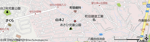 栃木県宇都宮市山本周辺の地図