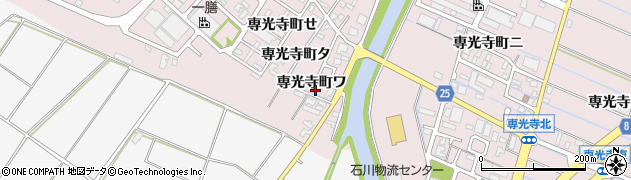 石川県金沢市専光寺町ワ74周辺の地図