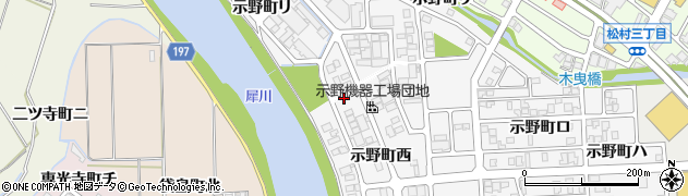 石川県金沢市示野町西68周辺の地図