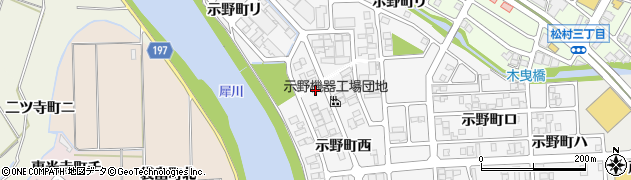 石川県金沢市示野町西69周辺の地図
