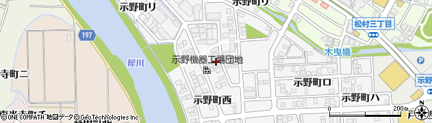 石川県金沢市示野町西87周辺の地図
