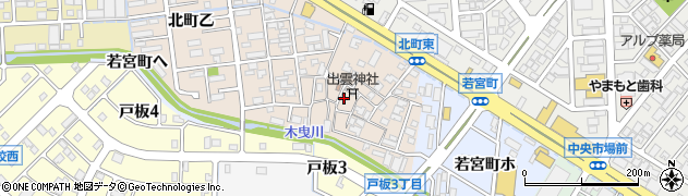 石川県金沢市北町丁86周辺の地図