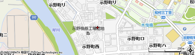 石川県金沢市示野町西98周辺の地図