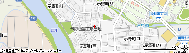 石川県金沢市示野町西99周辺の地図