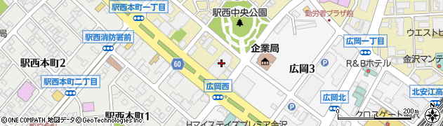 読売新聞社　金沢支局周辺の地図