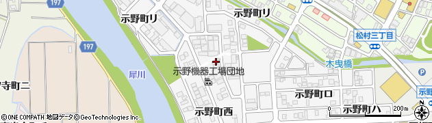 石川県金沢市示野町西86周辺の地図