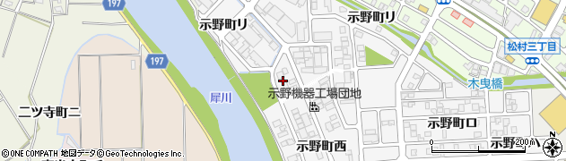 石川県金沢市示野町西111周辺の地図