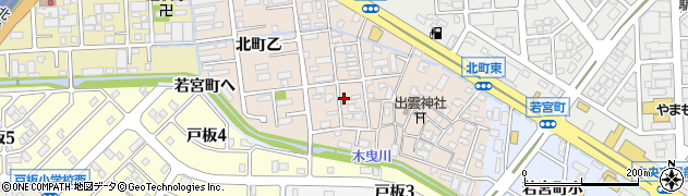 石川県金沢市北町周辺の地図