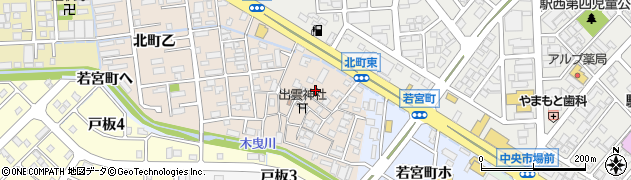 石川県金沢市北町丁83周辺の地図