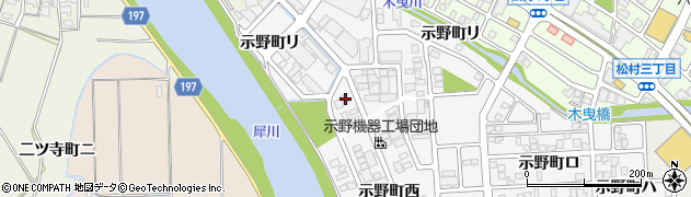 石川県金沢市示野町西113周辺の地図