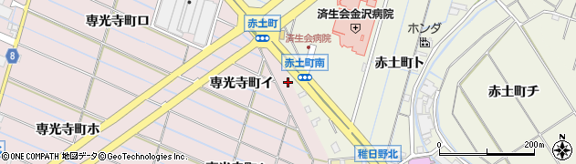 石川県金沢市専光寺町イ93周辺の地図