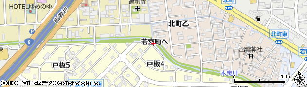 石川県金沢市若宮町ヘ周辺の地図