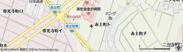 石川県金沢市赤土町ニ4周辺の地図