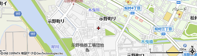 石川県金沢市示野町西136周辺の地図