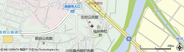 長野県長野市篠ノ井杵淵北村周辺の地図