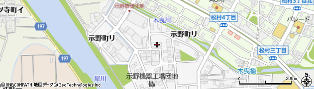石川県金沢市示野町西128周辺の地図