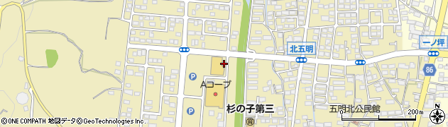 長野県長野市篠ノ井布施五明周辺の地図