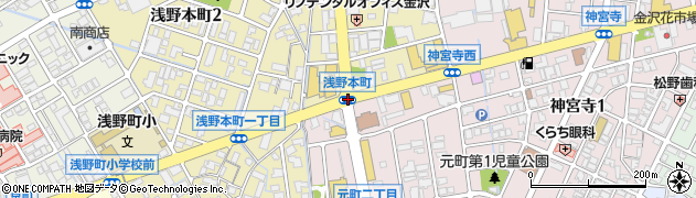 浅野本町周辺の地図