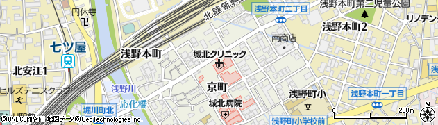 石川県金沢市京町周辺の地図