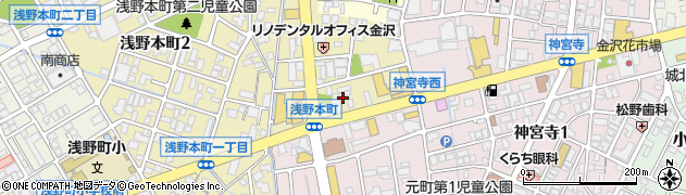 石川県金沢市浅野本町ロ周辺の地図