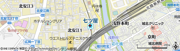 七ツ屋駅周辺の地図