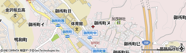 石川県金沢市御所町ヌ周辺の地図