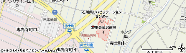 石川県金沢市赤土町ニ周辺の地図