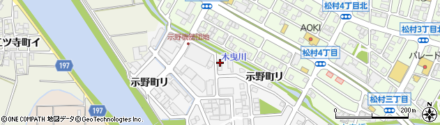 石川県金沢市示野町西140周辺の地図