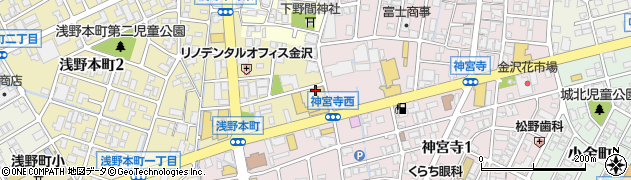 石川県金沢市浅野本町ロ124周辺の地図
