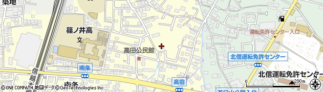 長野県長野市篠ノ井布施高田（高田）周辺の地図