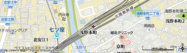 石川県金沢市梅沢町周辺の地図
