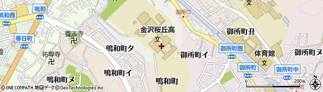 桜丘高校周辺の地図