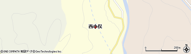 富山県富山市西小俣周辺の地図