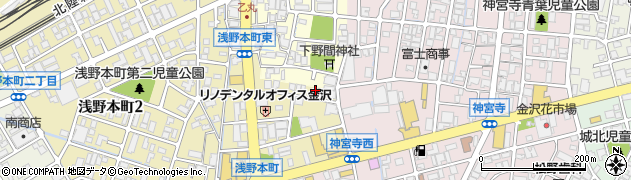 石川県金沢市浅野本町ロ166周辺の地図