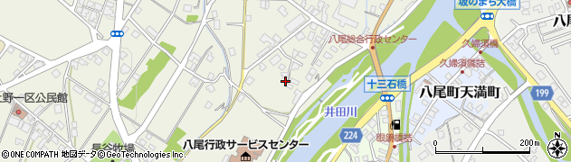 富山県富山市八尾町福島182周辺の地図