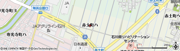 石川県金沢市赤土町（ハ）周辺の地図