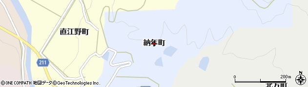 石川県金沢市納年町周辺の地図